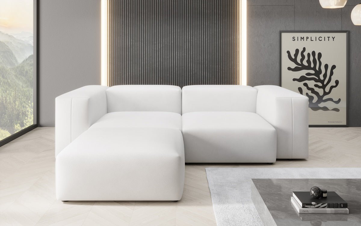 Designer L Sofa Snug Mini a Echtleder