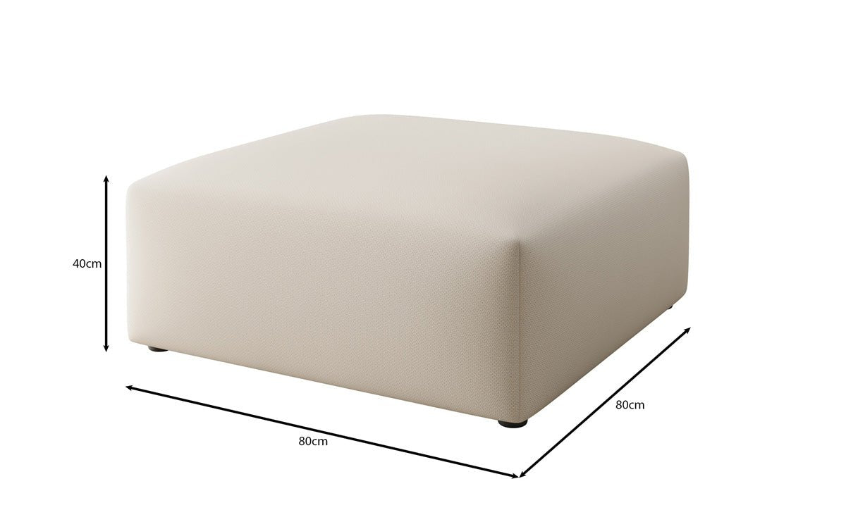 Tabouret d'appoint 80 cm Snug en Tissu