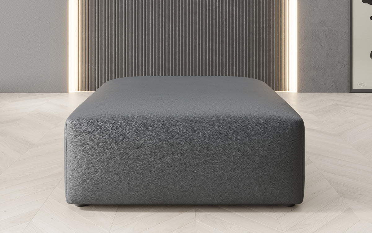 Side stool 80 cm Snug made of genuine leather