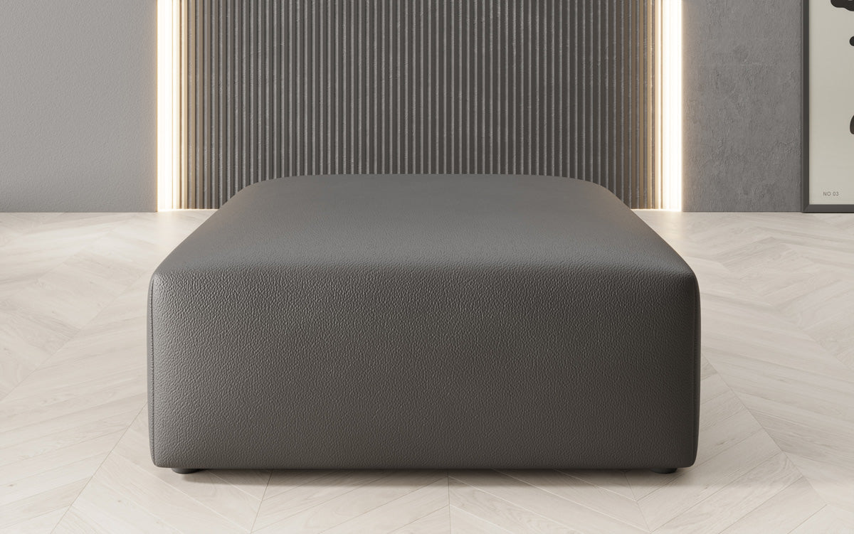 Side stool 80 cm Snug made of genuine leather