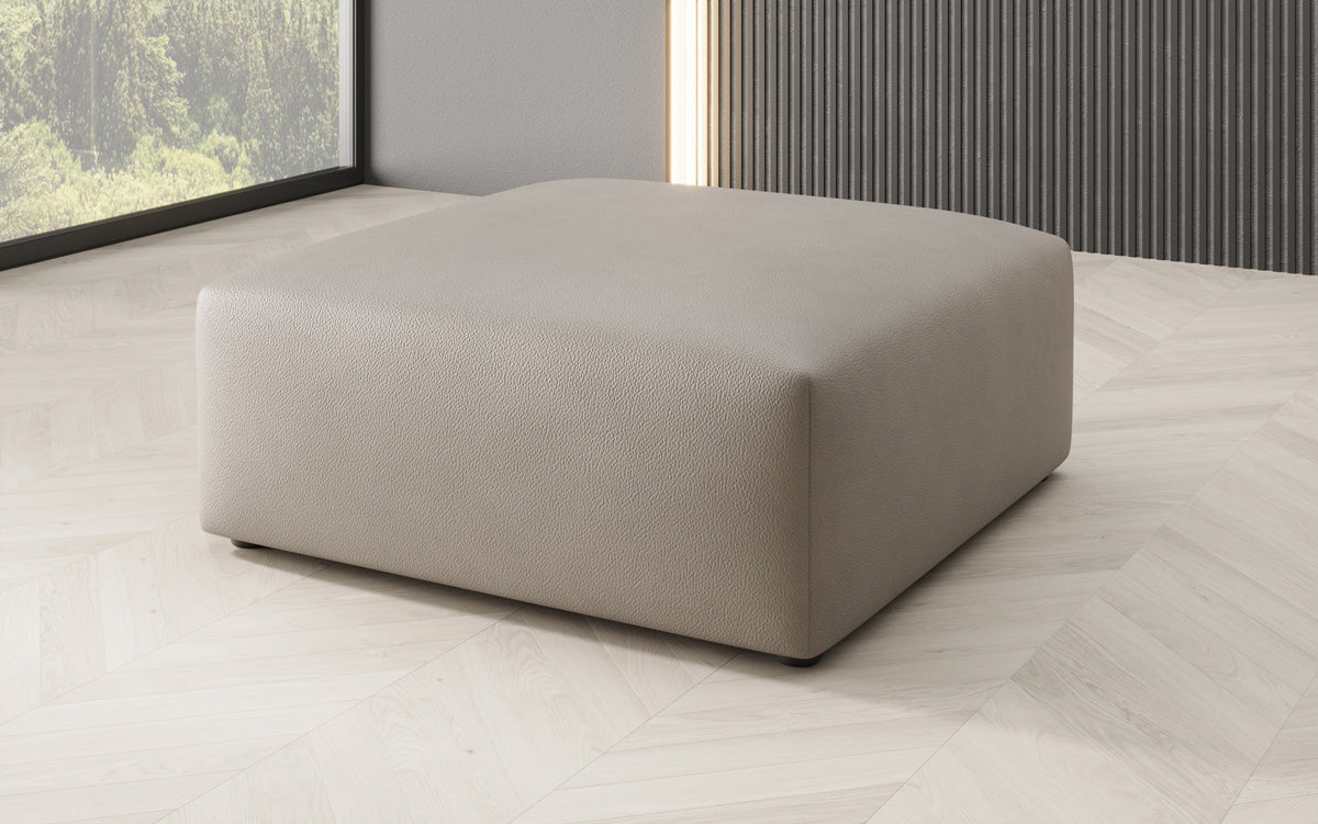 Side stool 80 cm Snug made of genuine leather