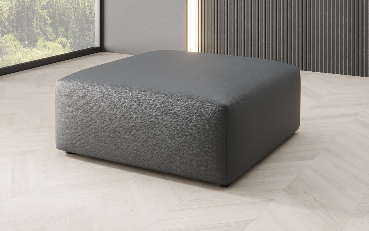 Side stool 80 cm Snug made of genuine leather