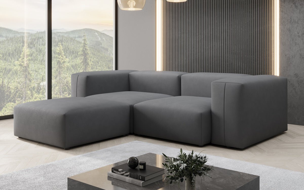 Designer L Sofa Snug Mini in Fabric
