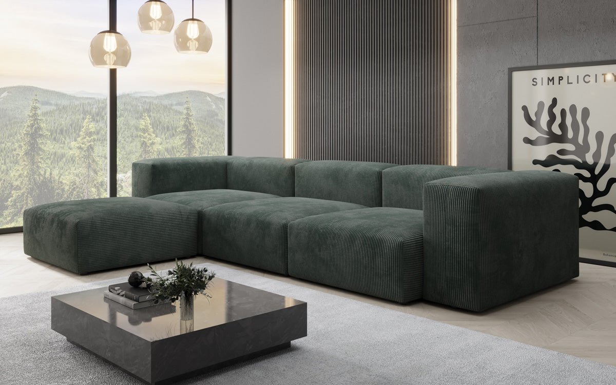 Designer Sofa Snug aus Kord
