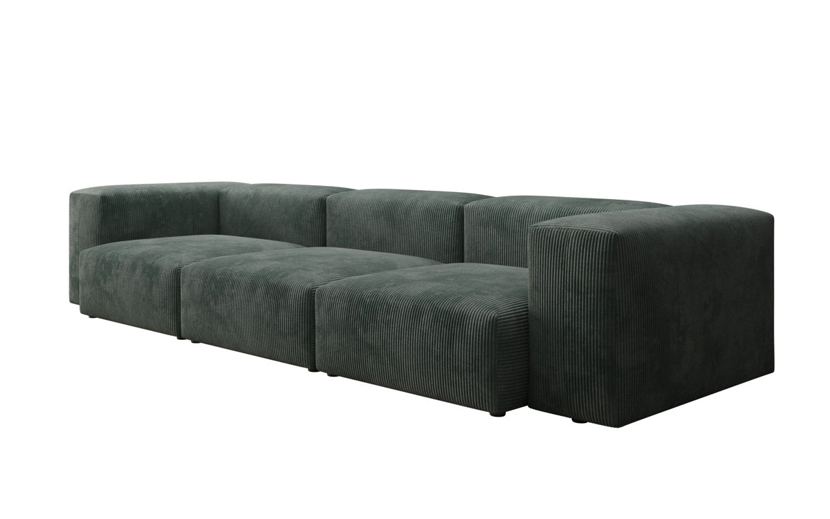 Designer 2-seater Snug sofa in corduroy