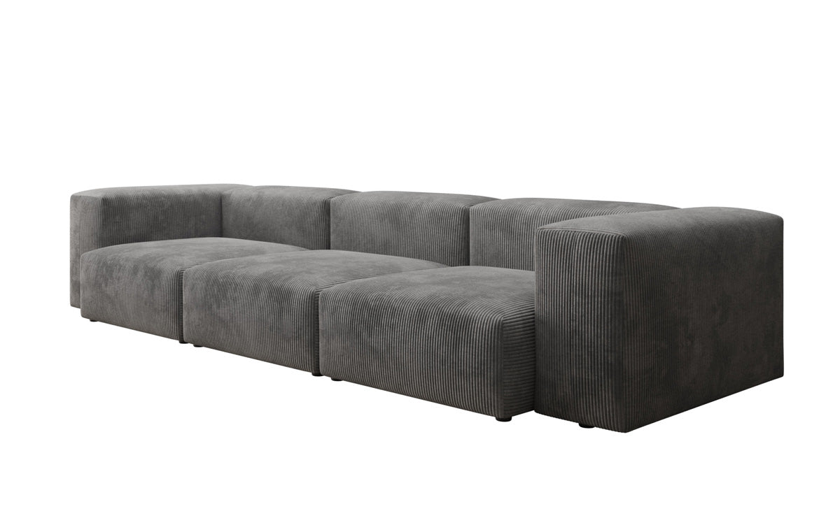 Designer 2-seater Snug sofa in corduroy