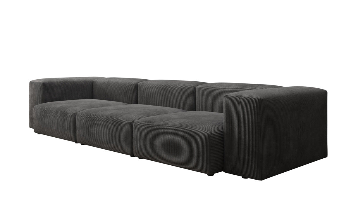 Designer 2-seater Snug sofa in corduroy