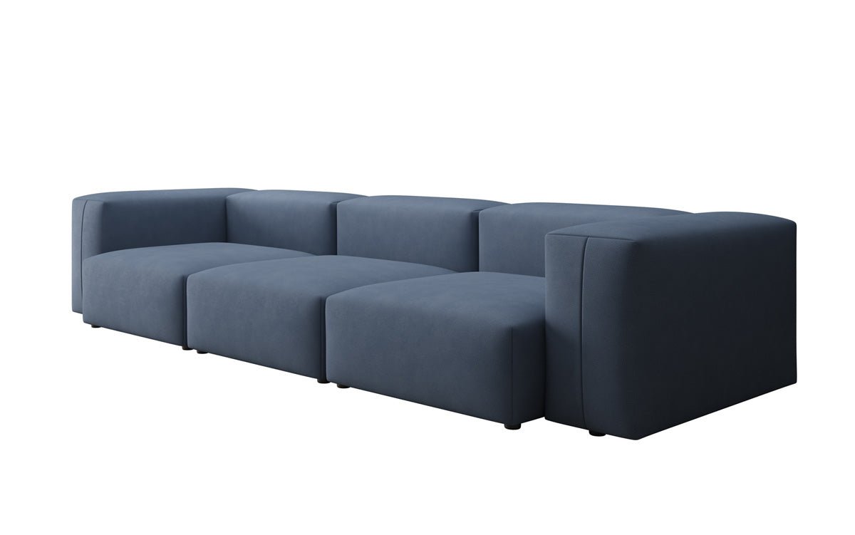 Designer 3-Seater Sofa Snug in Fabric