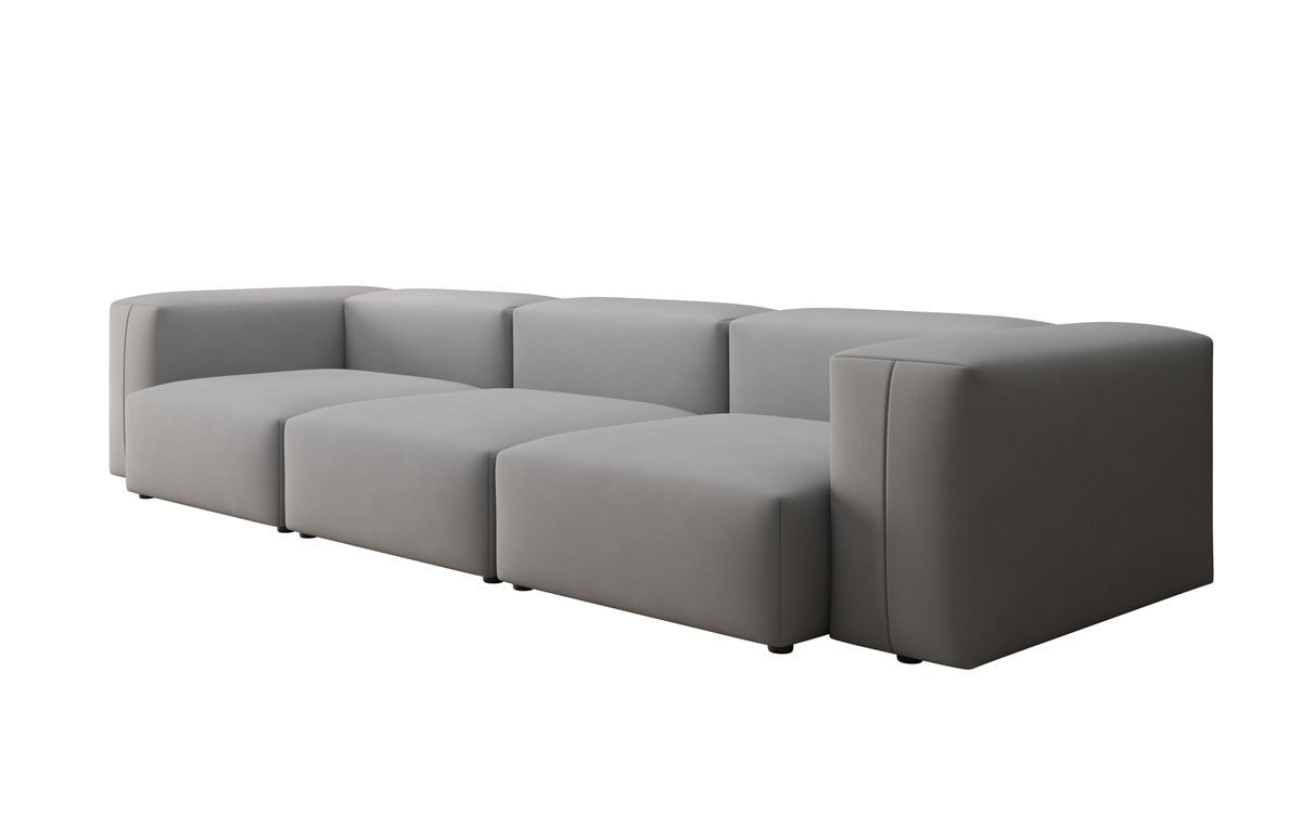 Designer 3-Seater Sofa Snug in Fabric