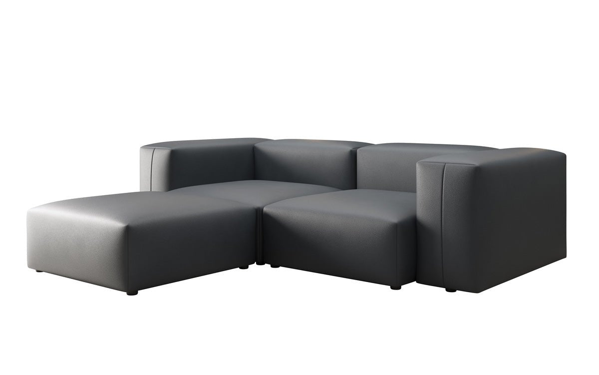 Designer L Sofa Snug Mini a Echtleder
