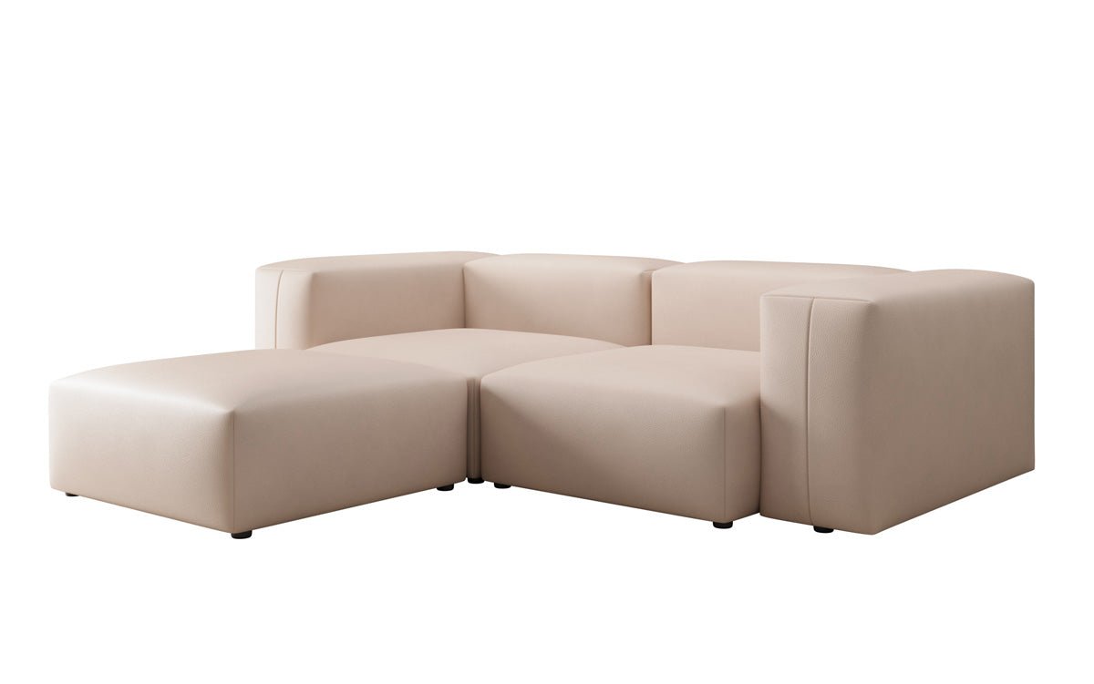 Designer L Sofa Snug Mini a Echtleder