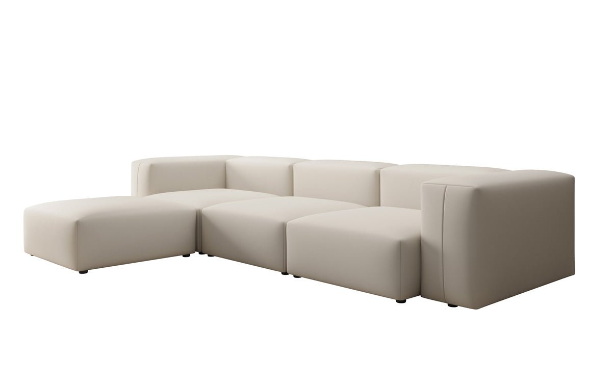 Designer L Sofa Snug in Fabric