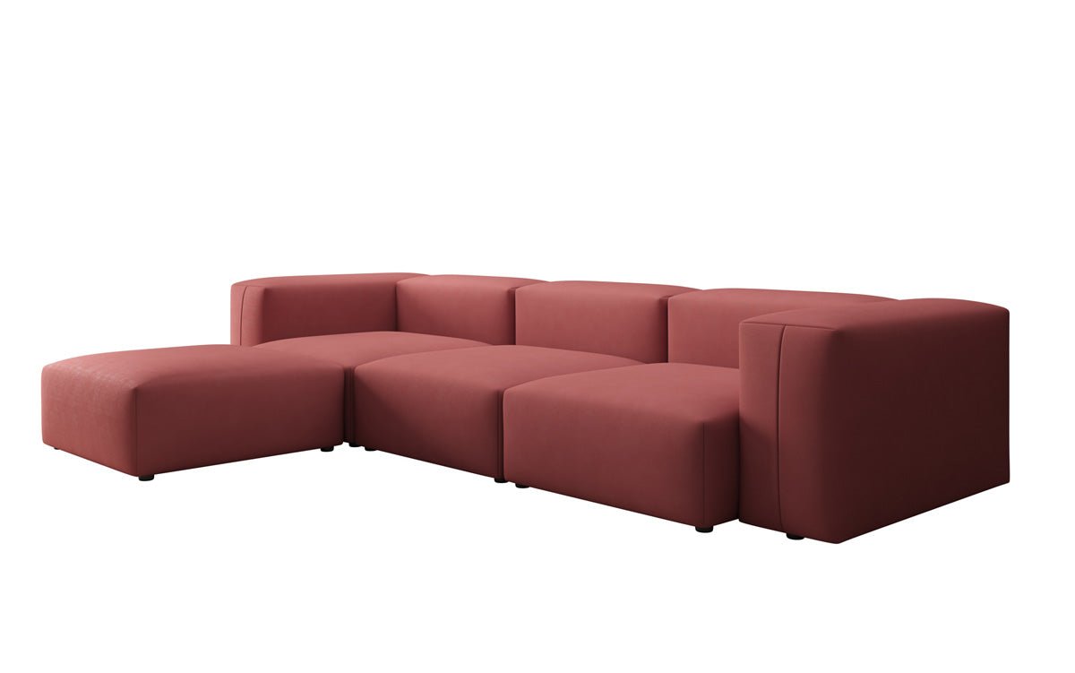 Designer L Sofa Snug in Fabric