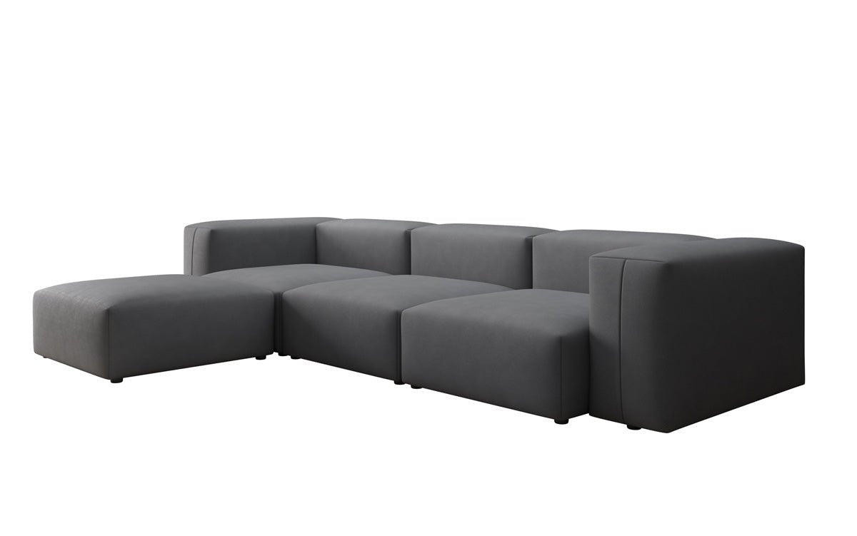 Designer L Sofa Snug in Fabric
