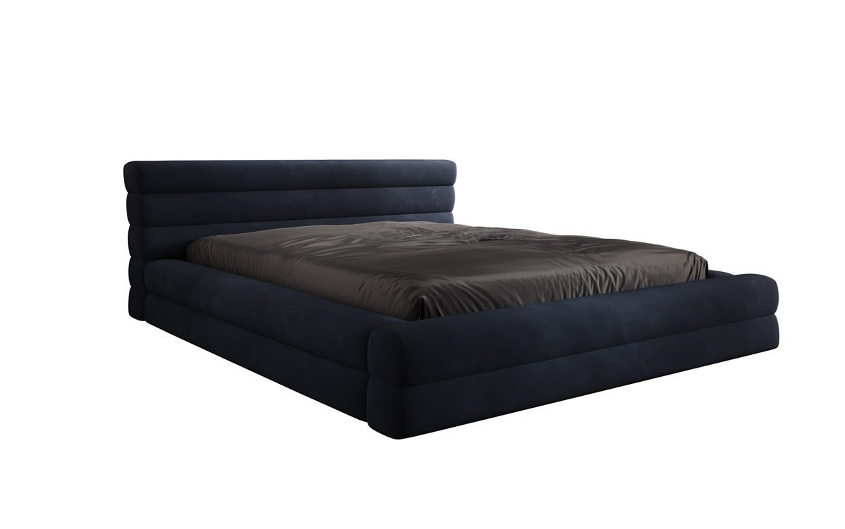 Designer Polsterbett Velana Samt mat Stauraum