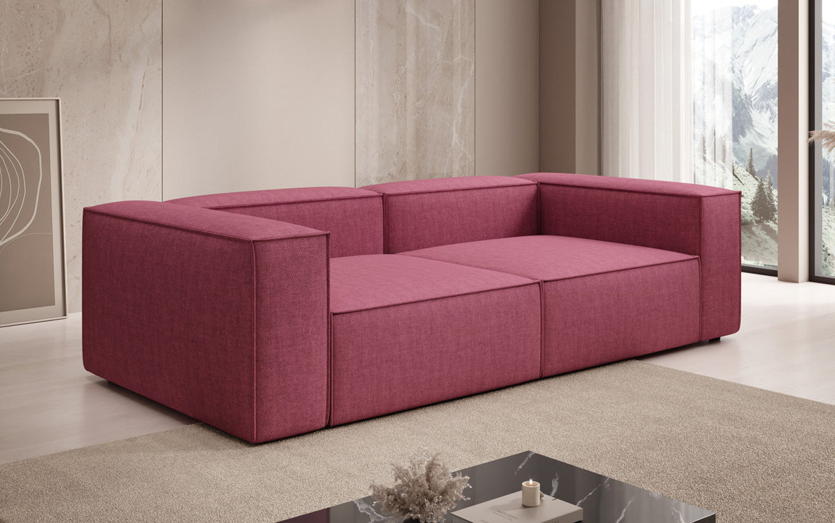 Canapé design Lesley 3 places aspect lin