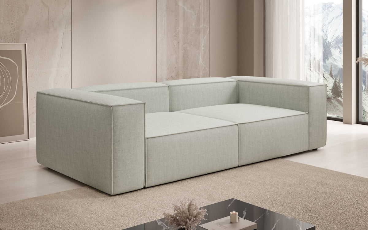 Canapé design Lesley 3 places aspect lin