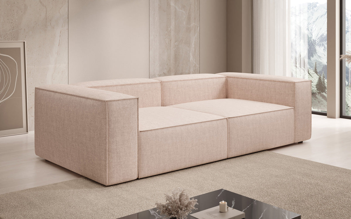 Canapé design Lesley 3 places aspect lin