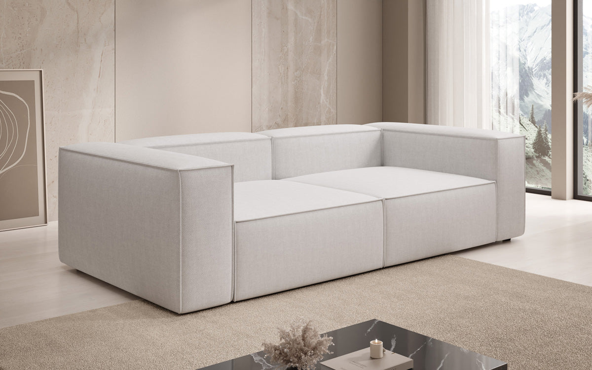 Canapé design Lesley 3 places aspect lin
