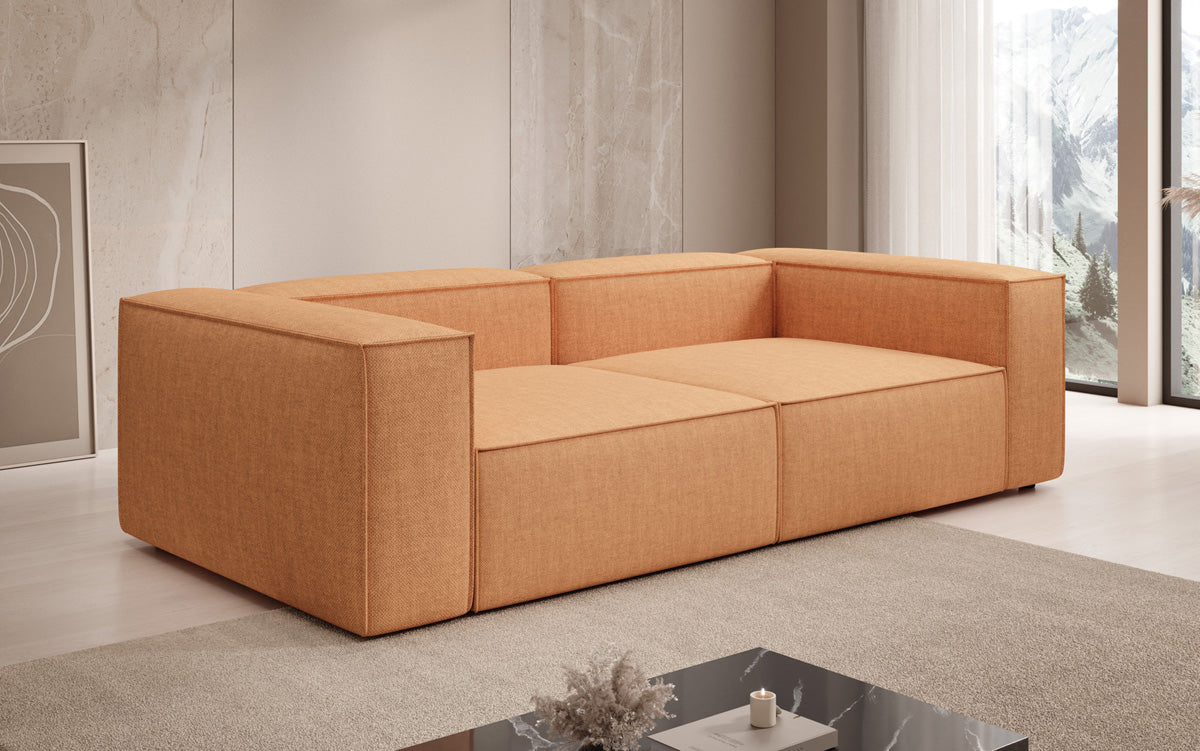 Canapé design Lesley 3 places aspect lin