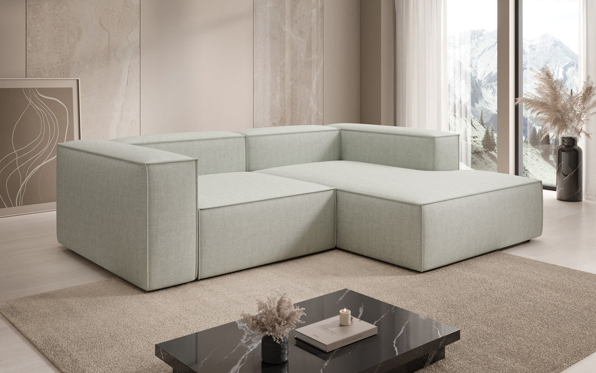 Designer Ecksofa Lesley Mini a Lengen-Optik
