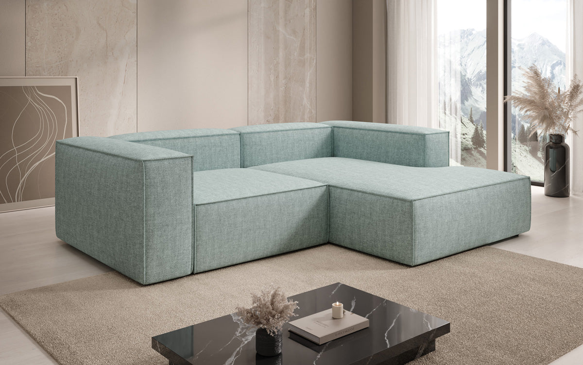 Designer Ecksofa Lesley Mini a Lengen-Optik