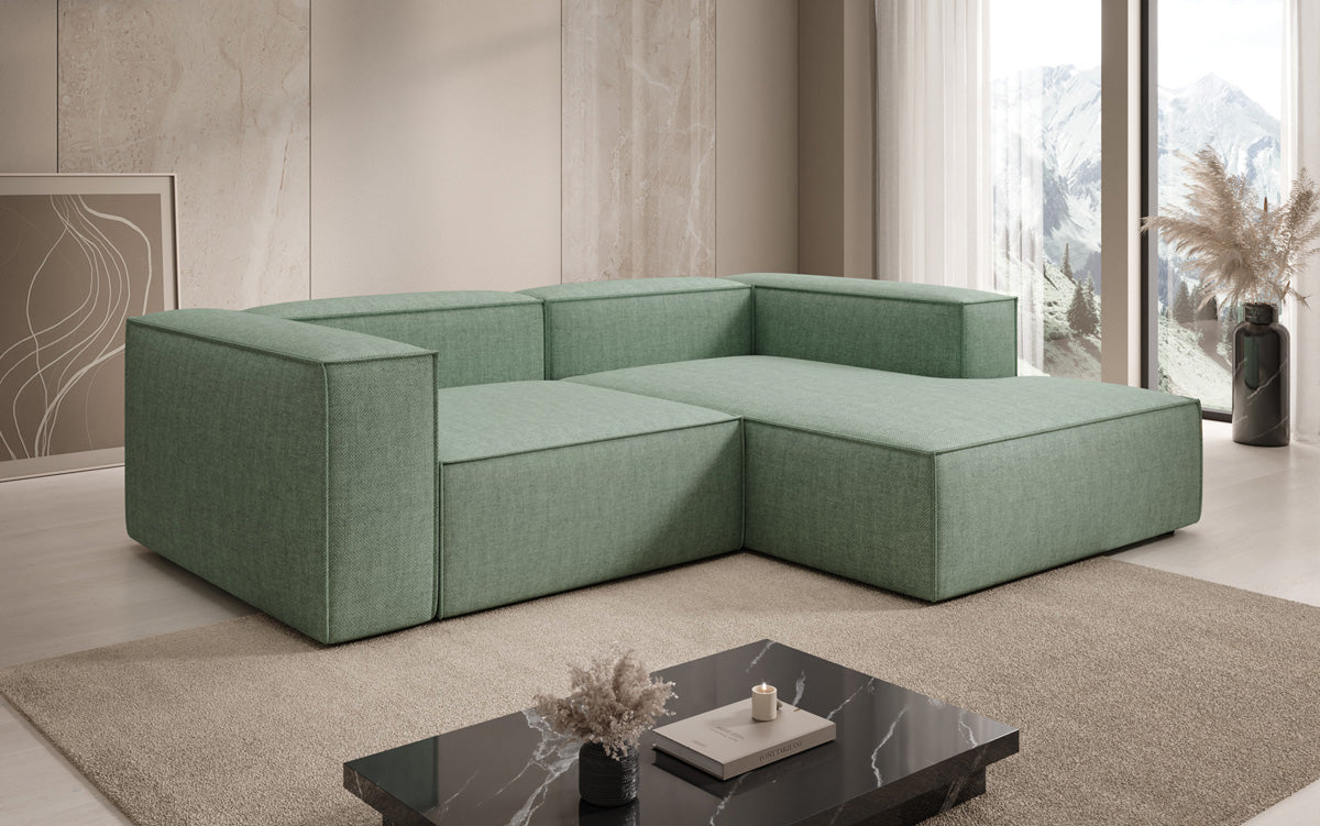 Designer Ecksofa Lesley Mini a Lengen-Optik