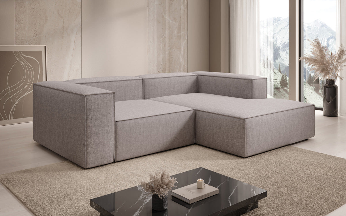 Designer Ecksofa Lesley Mini a Lengen-Optik