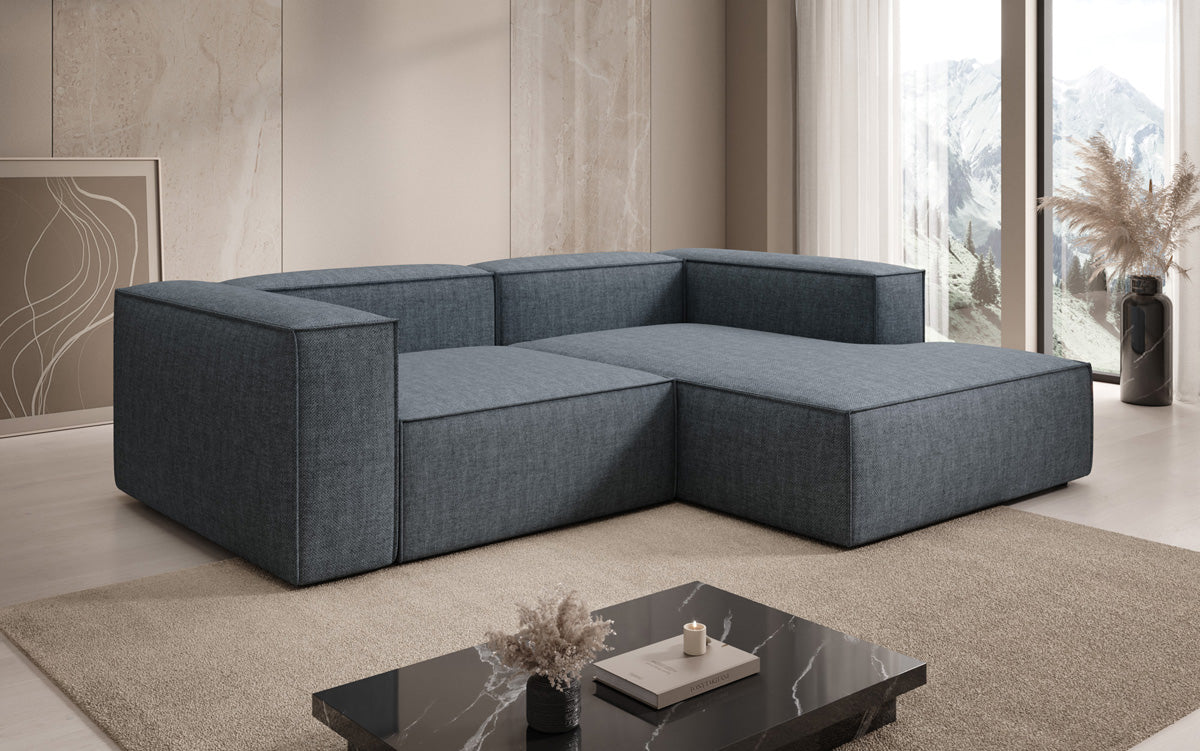 Designer Ecksofa Lesley Mini a Lengen-Optik
