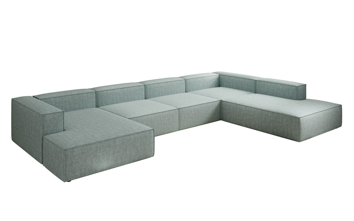 Designer-Sofa Lesley U XXL a Lengen-Optik