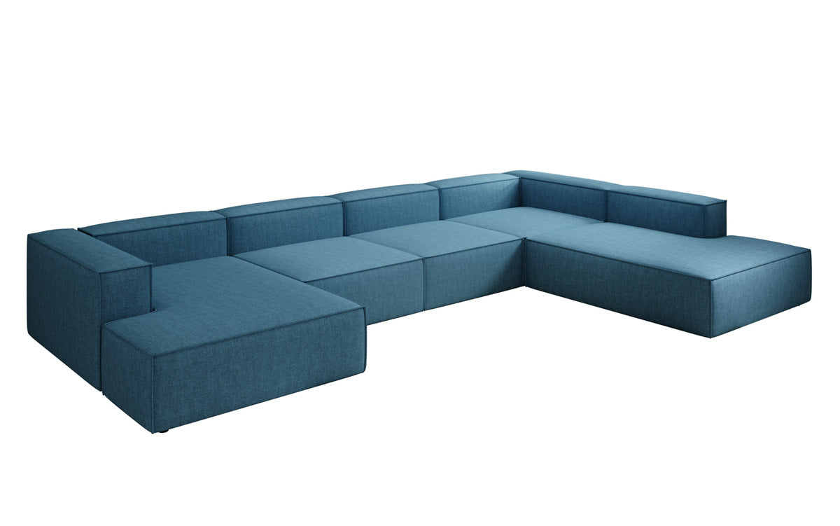 Designer-Sofa Lesley U XXL a Lengen-Optik