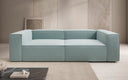 Canapé design Lesley 3 places en tissu texturé