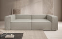 Canapé design Lesley 3 places en cuir véritable