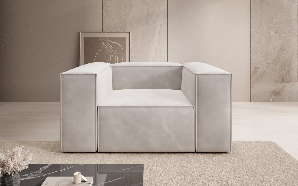 Designer sofa armchair Lesley in velvet