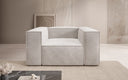 Designer sofa armchair Lesley in velvet