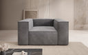Designer sofa armchair Lesley in velvet