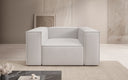 Fauteuil canapé design Lesley en cuir véritable