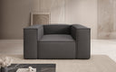 Designer Sofa-Sessel Lesley aus Stoff