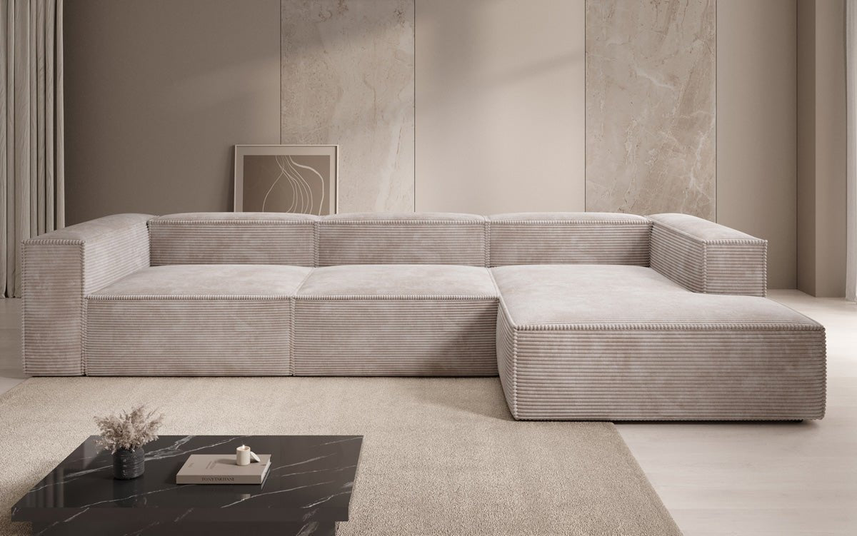 Designer Sofa Lesley L aus Cord