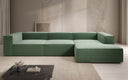 Canapé d’angle design Lesley en tissu texturé