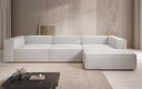 Canapé d’angle design Lesley en cuir véritable