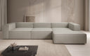 Canapé d’angle design Lesley en cuir véritable