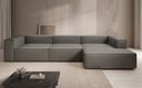 Canapé d’angle design Lesley en cuir véritable