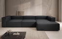 Canapé d’angle design Lesley en cuir véritable