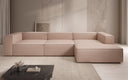 Canapé d’angle design Lesley en cuir véritable