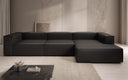 Canapé d’angle design Lesley en cuir véritable