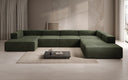 Designer Sofa Lesley U XXL in Samt