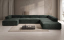 Designer Sofa Lesley U XXL aus Kord