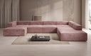 Designer Sofa Lesley U XXL aus Kord