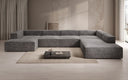Designer Sofa Lesley U XXL aus Kord
